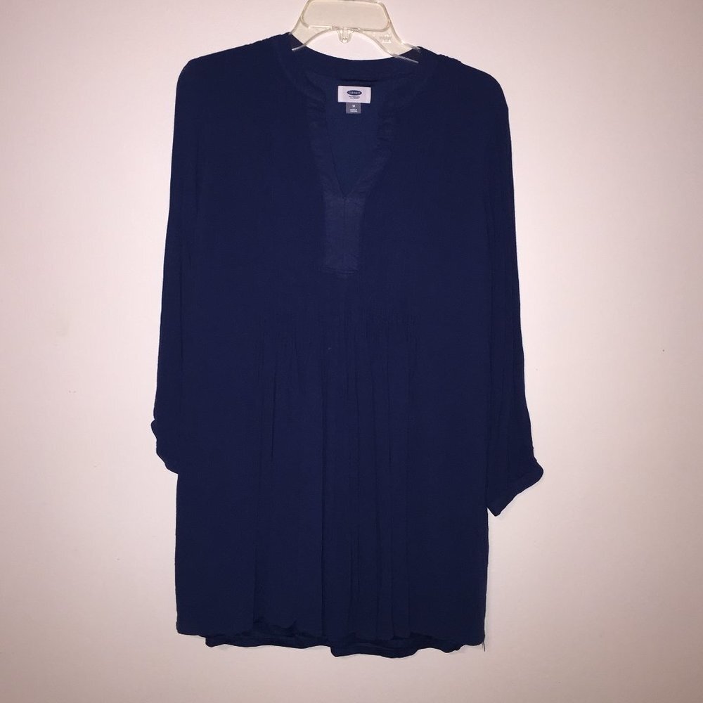 Deep Turquoise Tunic 3/4 sleeves Medium